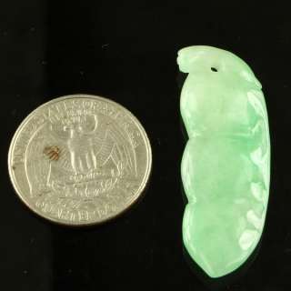 Bean Legume Green Lucky Pendant 100% Natural Grade A Chinese Jade 