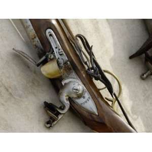 Flintlock Musket at a Reenactment on the Yorktown Battlefield 