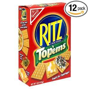 Ritz Crackers Top Ems, 16 Ounce Boxes Grocery & Gourmet Food