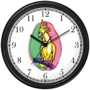  Yellow Cockatoo Bird Animal Wall Clock by WatchBuddy 