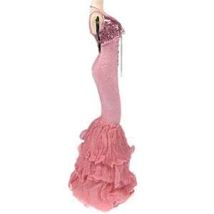 Pink doll mannequin jewelry stand tree bridesmaid dress  