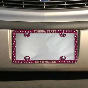  Florida State Seminoles (FSU) Thin Rim Mini Logo License Plate 