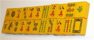 Vintage Butterscotch 22 Mah Jong Tiles For Crafts & Jewelry  