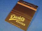 DANIELS BROILER 40 strike Matchcover WASHINGTON matc