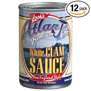 Atlantic New England Style White Clam Sauce, 10.5 Ounce Cans (Pack of 