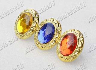 Fashion jewelry Wholesale lots 50pcs Flash crystal resin golden charm 