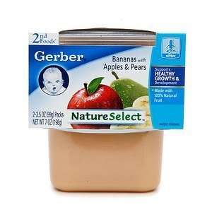 Gerber 2nd Foods 100% Natural NatureSelect Baby Food, Bananas with 