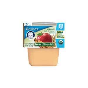 Gerber 2nd Foods Organic Apple Cinnamon Oatmeal, 2 3.5 Oz Tubs (Pack 