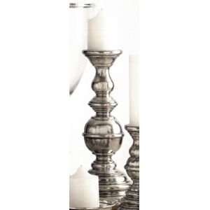 Arte Italica Giovanna Pewter Large Pewter Candleholder 14.5 Inch