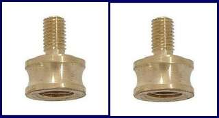   Brass CONVERTERS   USE Standard 1/4 LAMP FINIAL on 3/8 PIPE  