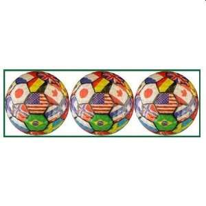 International Flags Designed Golf Balls   3 balls in a box  