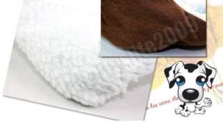 Small/ Large Coffee Cozy Soft Warm Fleece Pet Bed Puppy Dog Cat Mat 