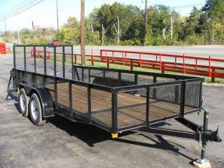 NEW 6 X 16 UTILITY LAWN MOWER TRAILER NEW TIRES AND WHE  