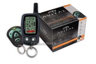 NEW AVITAL 3300L LCD 2 WAY REMOTE SECURITY SYSTEM CAR AUTO ALARM 3300 