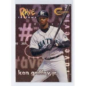 1997 Circa Rave Reviews #4 Ken Griffey Jr. Mariners Insert Baseball 