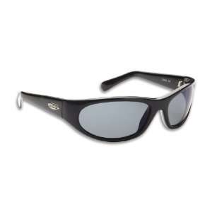 Fisherman Eyewear Pro Rogue Guideline Sunglass (Shiny Black Frame 