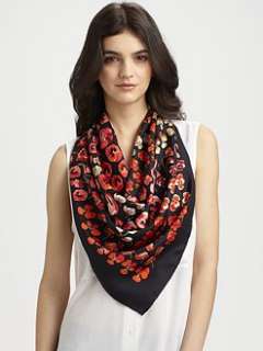 Gucci   Silk Foulard Carlie Scarf