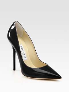 Jimmy Choo   Anouk Patent Leather Point Toe Pumps    