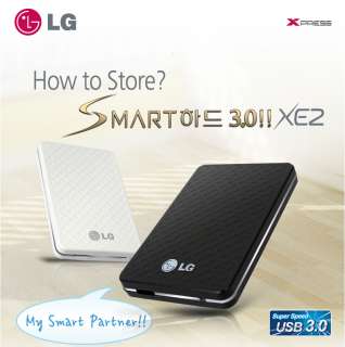 LG XE2 SMART HDD External Hard USB 3.0   1TB, White NEW  