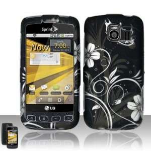 For LG Optimus S U V Covers Phone Cases Black Flower  