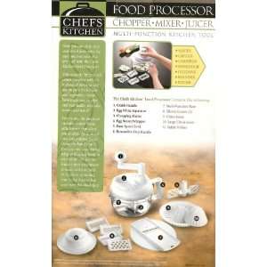 Hand Food Processor Multi Function Kitchen Tool 15 Piece Set  