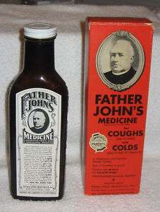 FATHER JOHNS MEDICINE FOR COUGH & COLDS BOTTLE & BOX  