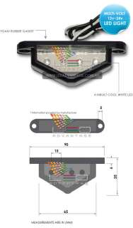 led easy mount licence number plate light multi voltage design that 
