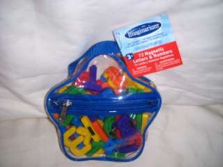 72 MAGNETIC Letters and Numbers w/ Zippered CASE NIP 717851991288 