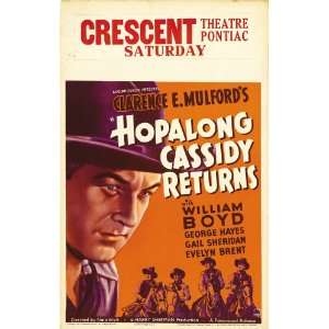  Hopalong Cassidy Returns (1936) 27 x 40 Movie Poster Style 