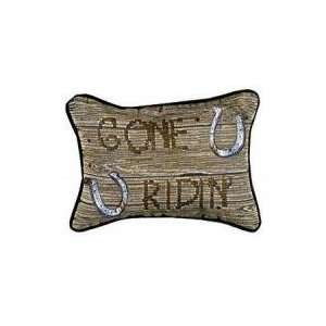   Ridin Horseshoe Decorative Throw Pillows 9 x 12