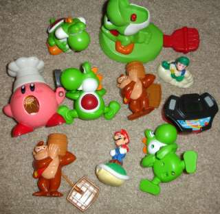 Super Mario Bros toys lot of 10 N64 Snes Nintendo Vintage Kirby Donkey 