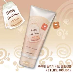 Etude House] EtudeHouse Happy Tea Cleansing Foam Milk Tea 120ml 
