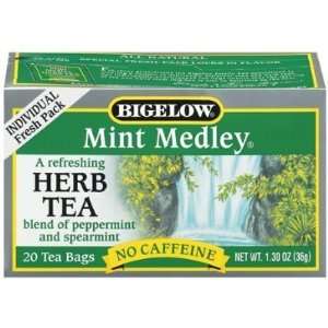 Bigelow Mint Medley Tea   20   Bag (Pack of 2)  Grocery 