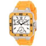 Invicta 1282 Angel Collection Multi Function Orange Rubber Watch