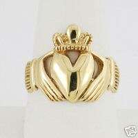 Authentic Irish 375 9k solid Claddagh Ring Hallmarked  