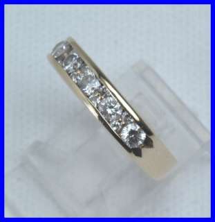Mens 14kyg Round Diamond Wedding Ring .94 carats  