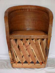 Rustic Leather Mexican Furniture Chair Equipal  