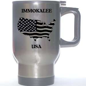  US Flag   Immokalee, Florida (FL) Stainless Steel Mug 