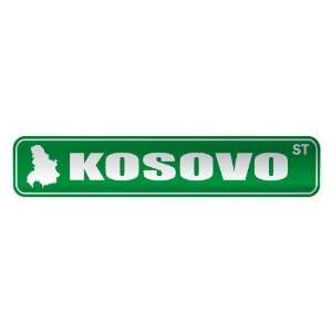   KOSOVO ST  STREET SIGN CITY SERBIA AND MONTENEGRO