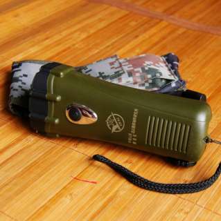 PLA Military Survival Hand cranked Charger Flashlight  