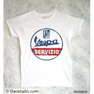 Vespa Servizio   Pop Art Graphic T shirt (Available in Womens Medium)
