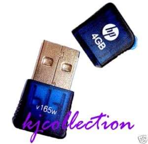 HP 4GB 4G USB Flash Memory Drive Strap Stick Mini v165w  