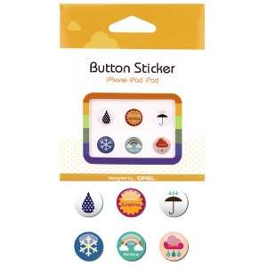   Home Button Sticker Accessory (Weather) for iPads, iPhones, & iPods