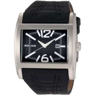 Police Mens PL 12170JS/02A Dynamo Stainless Steel Black Leather Watch 