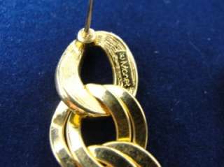  MONET Shiny Chunky Gold Link Chain 22 Necklace Bracelet & Earrings 
