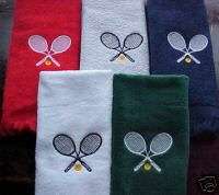 Embroidered / Personalized Tennis Towel   11 x 18  