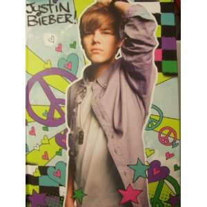  Justin Bieber Hardcover Journal ~ 192 Pages (Peace & Love 