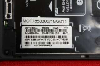 Motorola Droid X   8GB   Black (Verizon) Smartphone bad esn for flash 