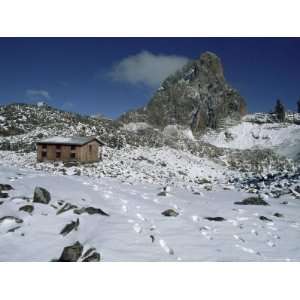  Austrian Hut on South East Face, Mount Kenya, UNESCO World 