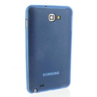 Transparent blue Scrub Plastic Case / Cover / Skin / Shell For Samsung 
